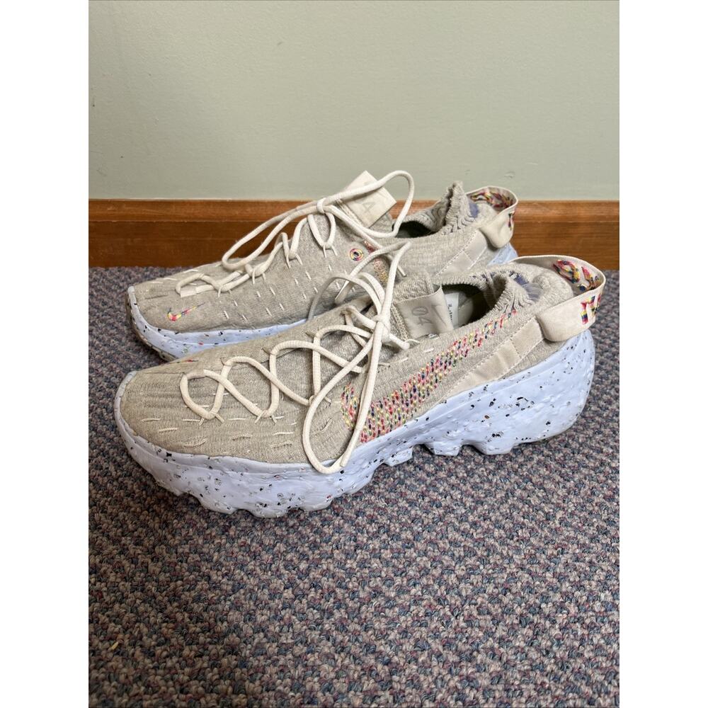 Nike Mens Size 8 Space Hippie 04 Rainbow Grey Running Shoes Sneakers CZ6398 102